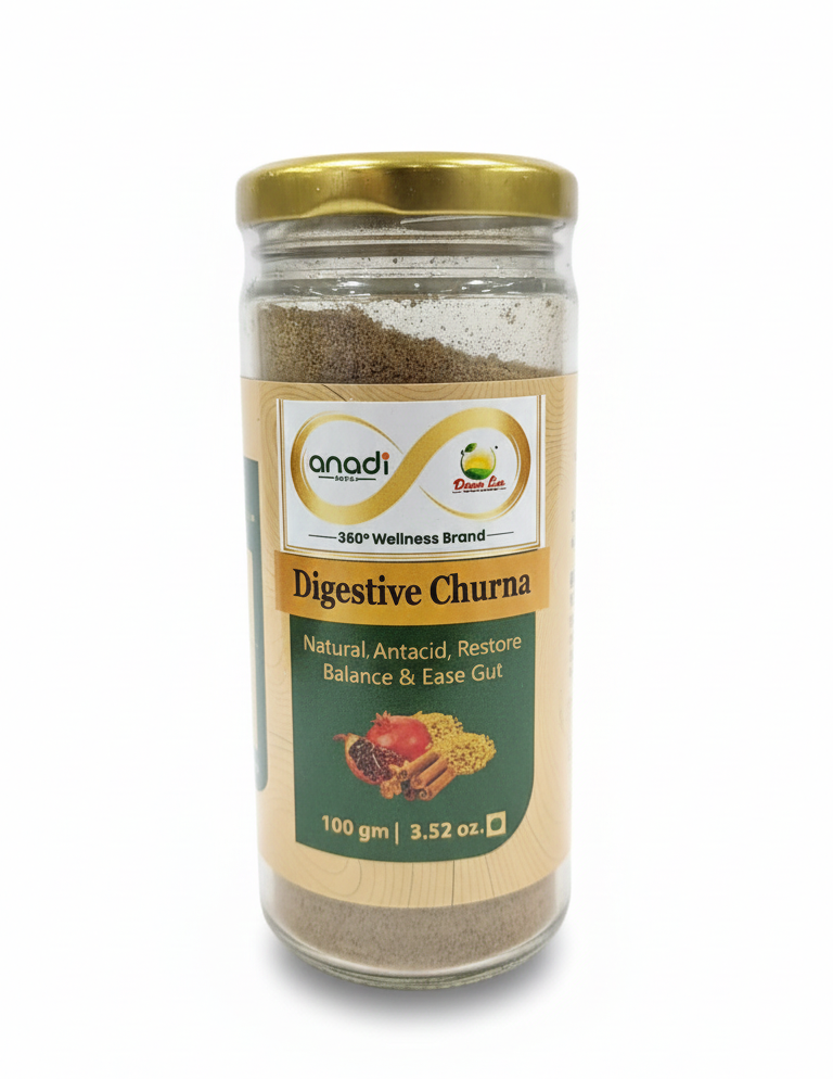 Digestive Churna - Promotes Healthy Digestion - Natural Antacid, Restore Balance & Ease Gut - Anadi Sutra - Dawn Lee - 100gm