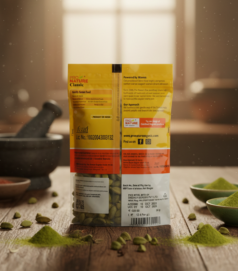 Classic Cardamom (Small) - Gluten Free -Pro Nature - 50gm