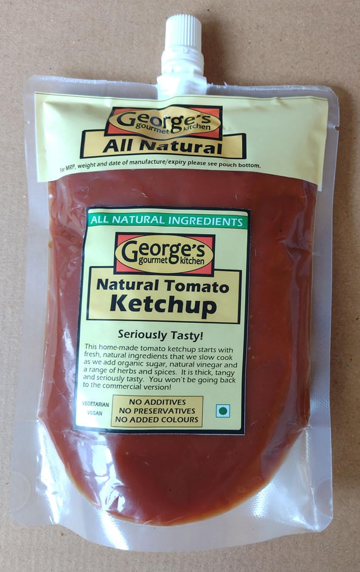 Organic Home Made Tomato Ketchup – George’s Gourmet Kitchen - 350gm
