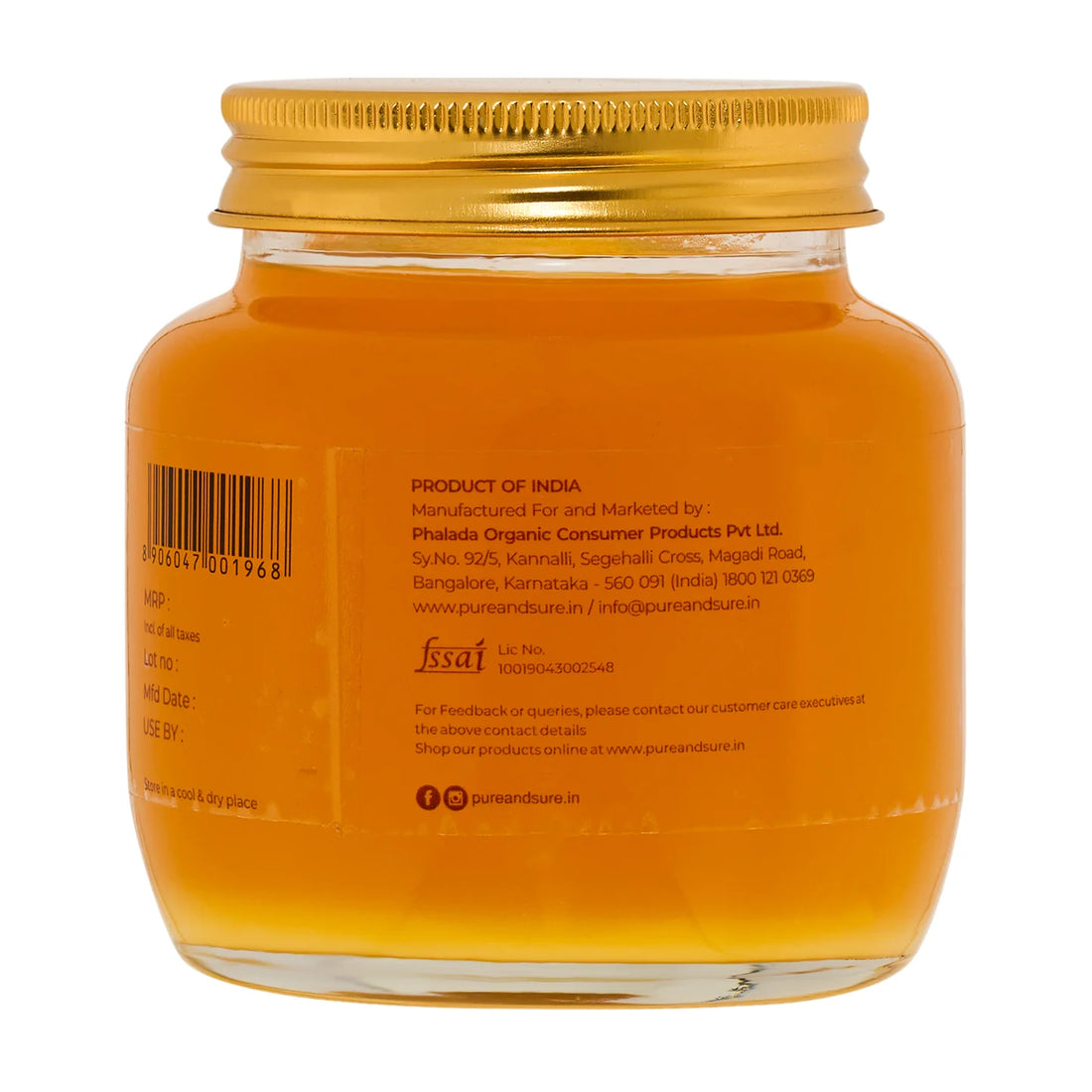 Ghee | A2 Desi Cow Milk Ghee - Organic - Indian - Pure and Sure - 500ml