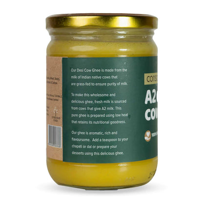 Ghee | A2 Desi Cow Ghee - 100% Pure - Conscious Food - 500ml