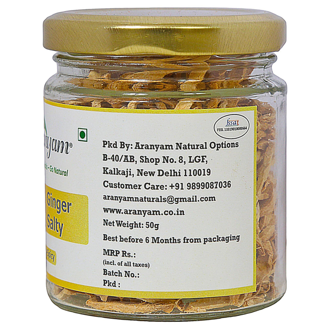 Ginger Salty – Immunity Booster - Aranyam – 50gm
