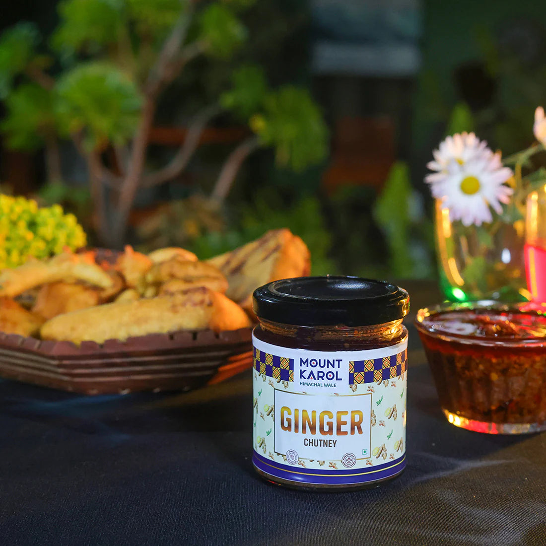 Chutney | Ginger Chutney - (Made With Cold Pressed Mustard Oil) - Pure Himalayan Flavor - No emulsifiers, Stabilisers, Nothing Artificial, No Flavour Enhancers, Colours &amp; No Artificial Preservatives - Mount Karol - 200gm