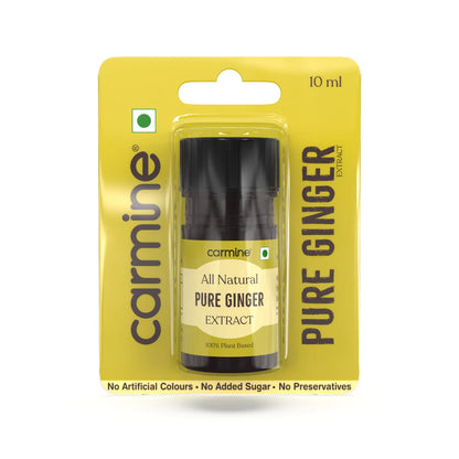 Ginger Extract | All Natural – Vegan, Gluten Free, Alcohol Free, No Added Sugar, No Synthetic Additives &amp; No Added Preservatives – Carmine County – 10ml