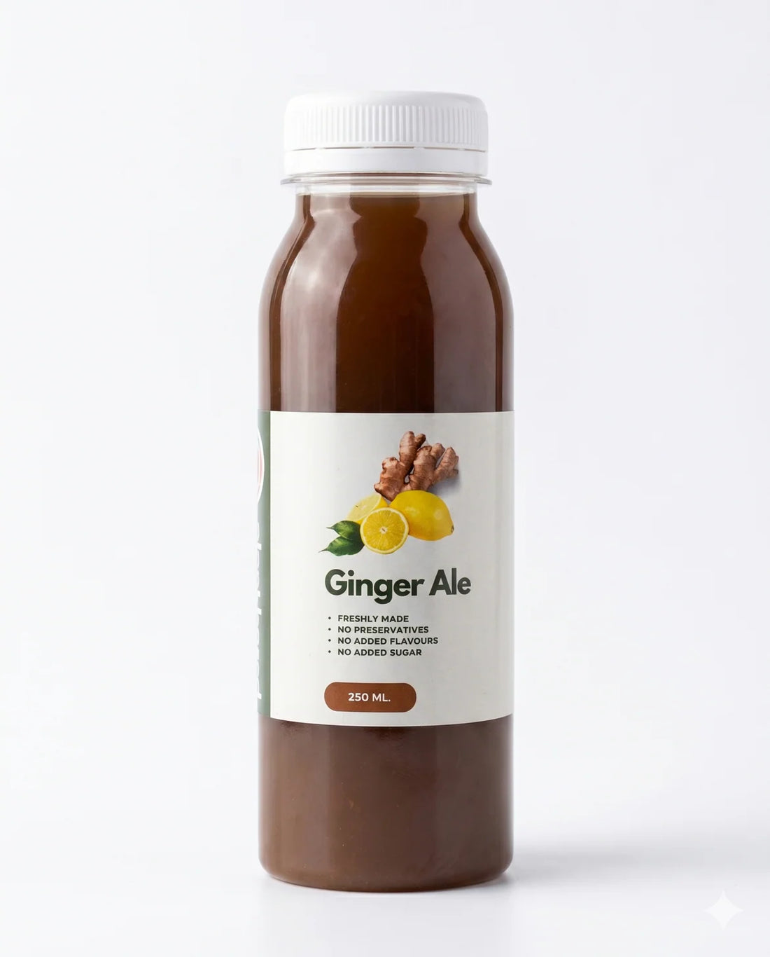 Zesty Ginger Ale - Improves Digestion - Synthetic Preservatives ,Artificial High Fructose-Plant Based Whole Food- 250ml