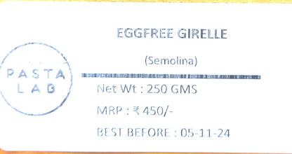 Pasta | Eggfree Girelle Pasta - 100% Semolina - No Maida &amp;amp; No Added Preservatives - Our Pasta Lab – 250gm