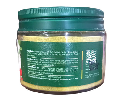 Body Scrub | Glow Getter (Anti Pigmentation) – Handcrafted – Saka Organics – 100gm