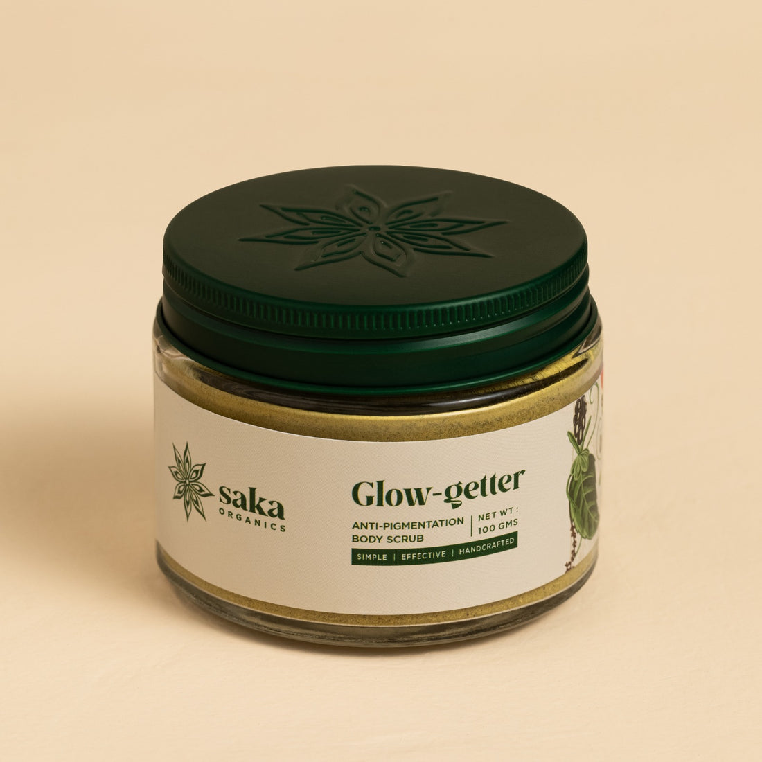 Body Scrub | Glow Getter (Anti Pigmentation) – Handcrafted – Saka Organics – 100gm