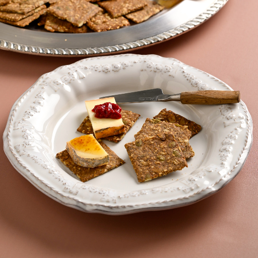 Crackers | Gluten-Free Multiseed Crackers -Crunchy Cracker,  Baked Cracker -No Preservatives– Vivanda– 125gm