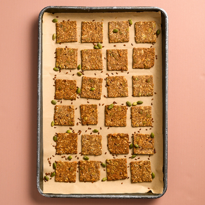 Crackers | Gluten-Free Multiseed Crackers -Crunchy Cracker,  Baked Cracker -No Preservatives– Vivanda– 125gm