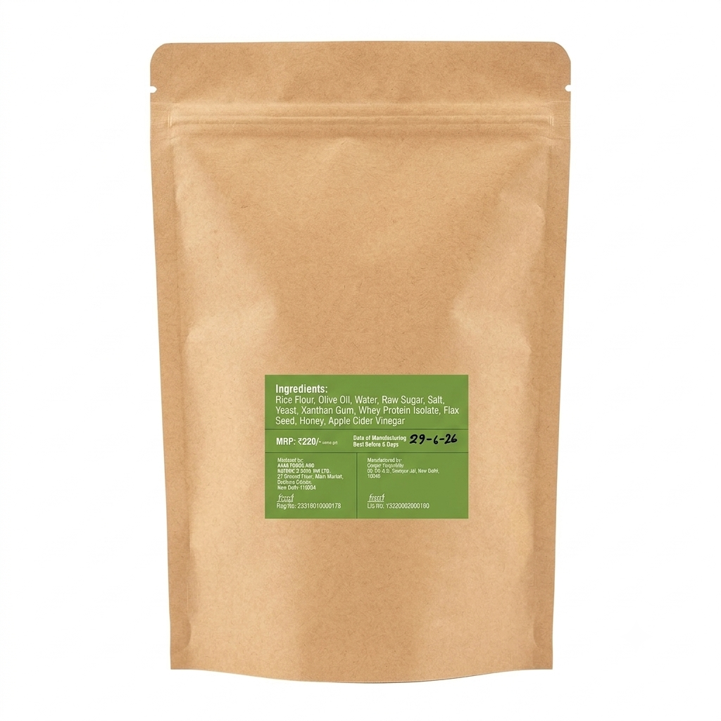 Bread | Gluten Free Sandwich Bread - Vegan, No Bread Improver, Emulsifiers, Stabiliser, No Preservatives &amp;amp; No Flavour Enhancer Or No Refined Sugar - Nature&