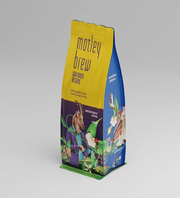Coffee | Goa House Reserve -  Medium Roasted Coffee Beans- Ethically Sourced ,Highgrown- Motley Brew– 250gm