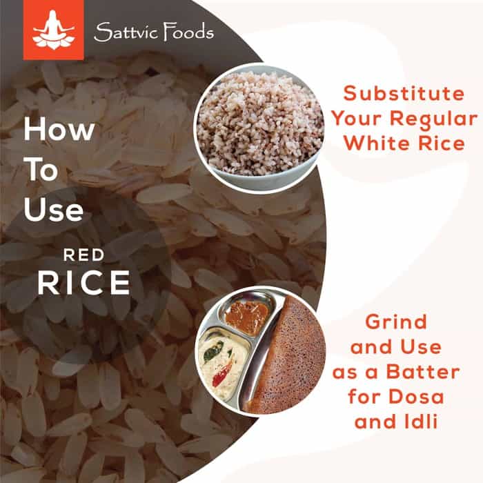 Rice | Goan Red Rice – Gluten Free – Sattvic Foods – 850gm