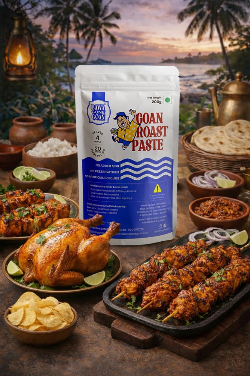 Paste | Goan Roast Paste (Marination Paste) - Ready To Cook Paste -No preservatives, No Artificial Flavours, - Bawa Gone Goan  - 200gm