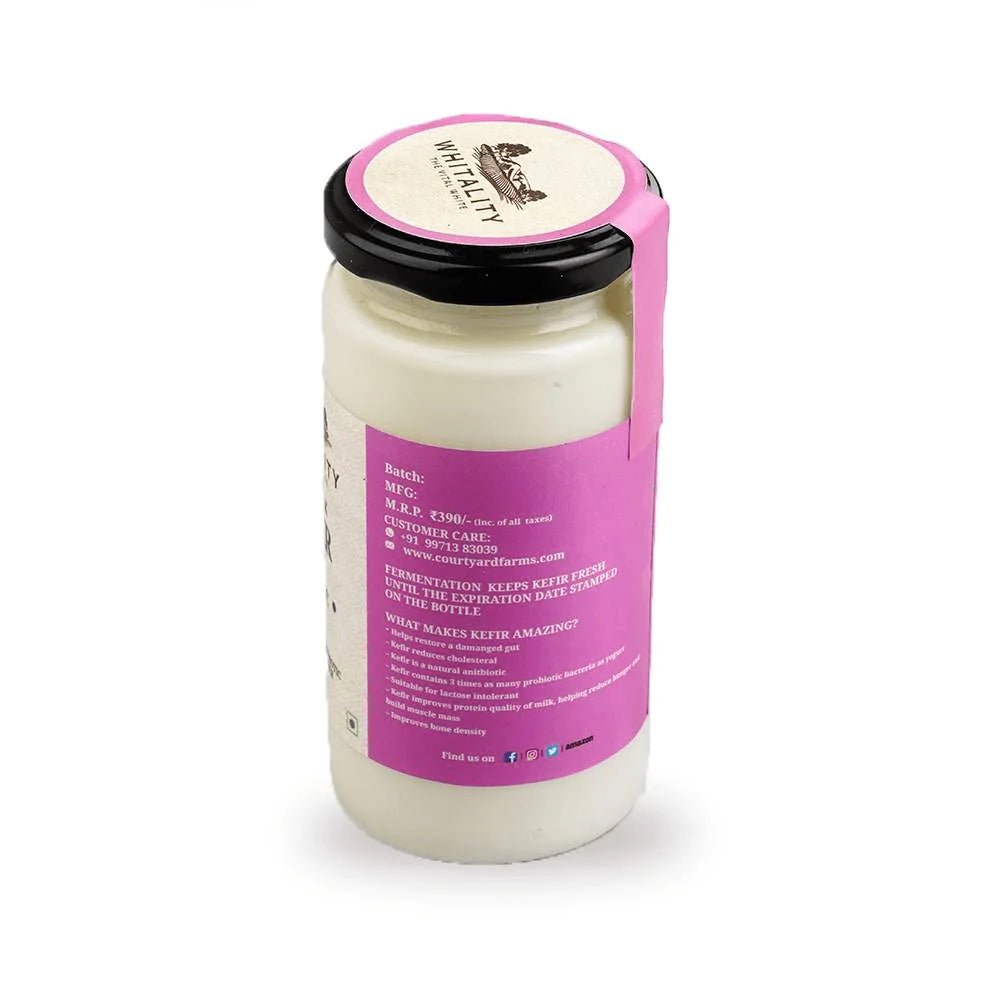 Kefir | Goat Milk (Probiotic) – Natural – Indian – Excellent For Gut Health, Lactose Free &amp;amp; Immunity Booster – Whitality – 400ml