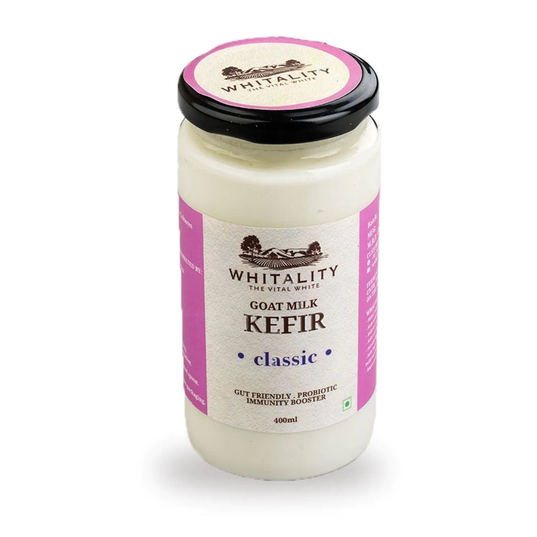 Kefir | Goat Milk (Probiotic) – Natural – Indian – Excellent For Gut Health, Lactose Free & Immunity Booster – Whitality – 400ml