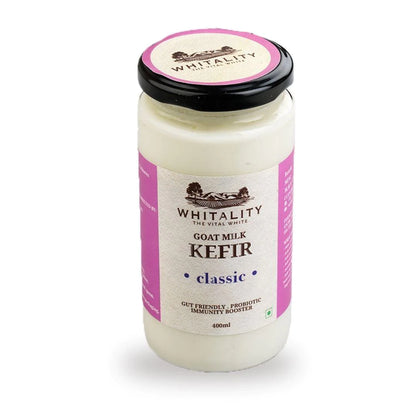 Kefir | Goat Milk (Probiotic) – Natural – Indian – Excellent For Gut Health, Lactose Free &amp;amp; Immunity Booster – Whitality – 400ml