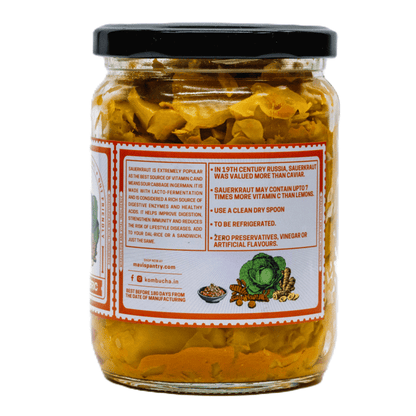 Kimchi | Golden Sauerkraut -  No Added Vingear, Flavours &amp; No Preservatives - MAVI’s - 500gm