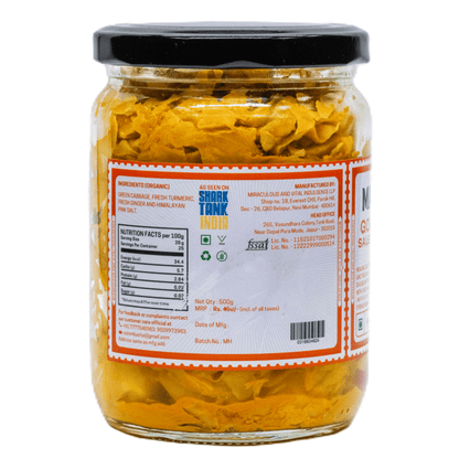 Kimchi | Golden Sauerkraut -  No Added Vingear, Flavours &amp; No Preservatives - MAVI’s - 500gm