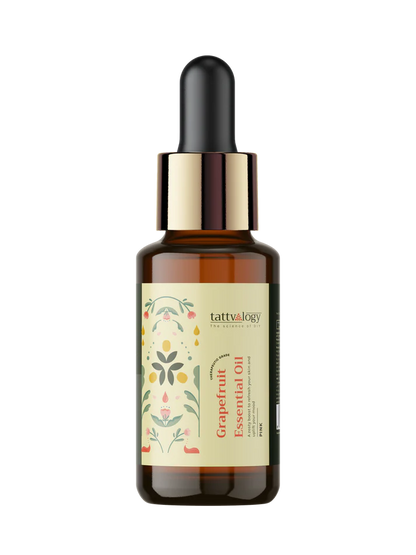 Essential Oil | Grapefruit Essential Oil - Organic - Paraben Free &amp; Preservatives Free - Tattvalogy - 15ml