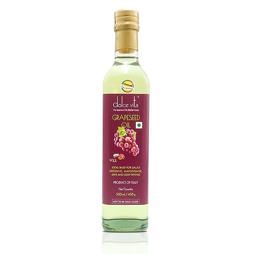 Grapeseed Oil | Ideal Base For Salad Dressing, Mayonnaise Dips And Deep Frying - Italy - Dolce Vita - 500ml