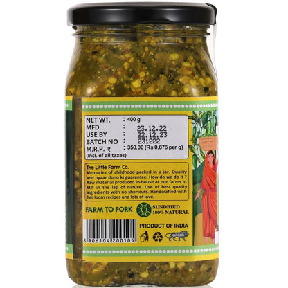 Green Chili Pickle – The Little Farm – 400gm