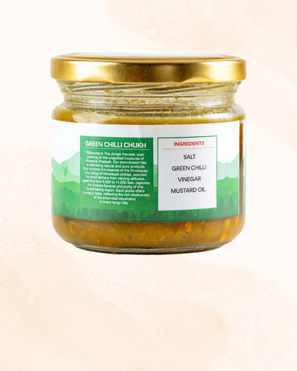 Chutnеy | Green Chilli Chutney Chukh - 100% Natural And Pure -Mеtabolism, Antioxidants ,Digеstion - Chemical-Free Preparation , Preservatives Free - Jungle Harvest - 250gm