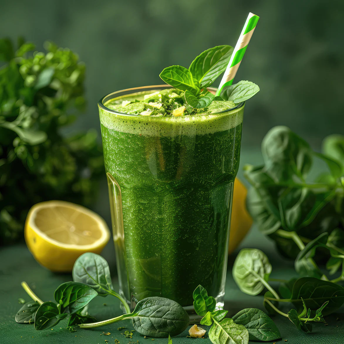 Juice | Green Juice (With &amp; Without Spinach) - Cold Pressed -Plant-Based Energy Matrix, Antioxidant Green Complex- No Added Sugar, Preservatives &amp; Artificial Colour -Plant Based Whole Food- 1000ml