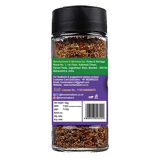Salt | Grill Salt (Marinade &amp; Rub For Meat, Fish, Vegetables, Raita &amp; Chaas) – Flavoured Sea Salt For Daily Cooking – Homemakerz – 100gm