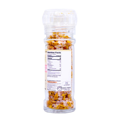 Garlic Salt | Grinder - No Artificial Colours &amp;amp; No Added Flvours - Tassyam Organics - 85gm Bottle