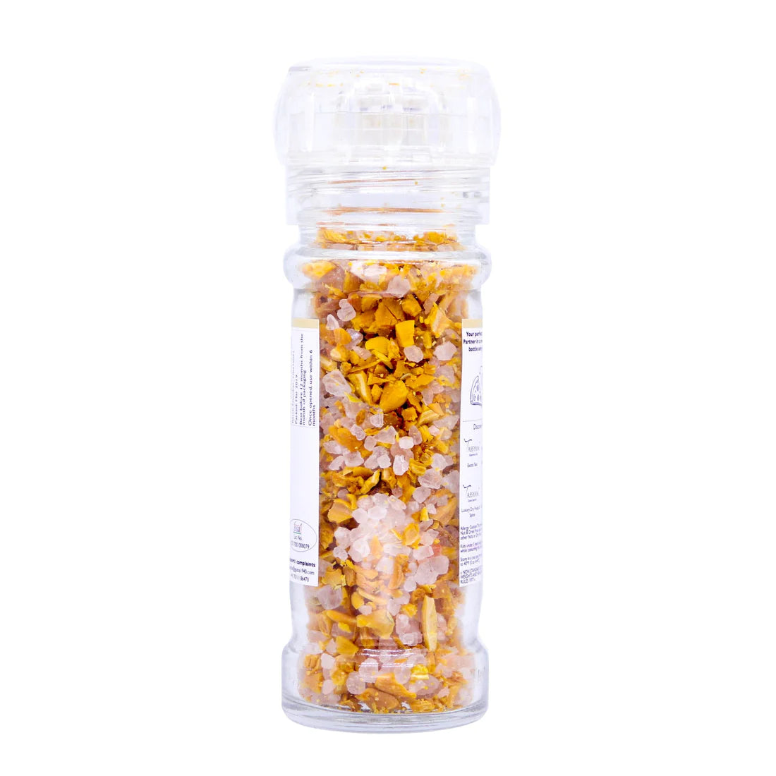Garlic Salt | Grinder - No Artificial Colours &amp;amp; No Added Flvours - Tassyam Organics - 85gm Bottle