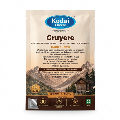 Gruyere cheese (Hard Cheese) - Pasteurized - Kodai - 200gm