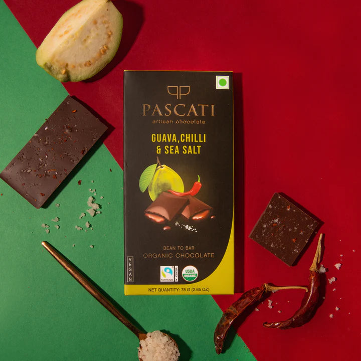 Chocolate | Guava, Chilli &amp; Sea Salt - Vegan - Pascati - 75gm