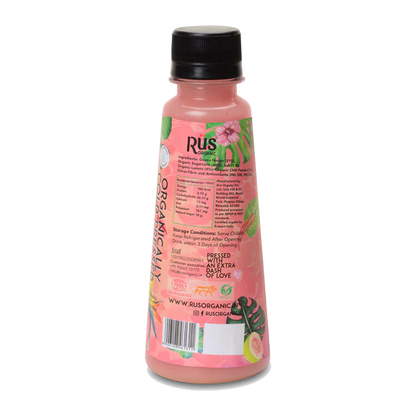Guava Nectar - Guava Juice – Cold Pressed – USDA Organic – Indian – No Added Sugar – Rus Organic – 200ml