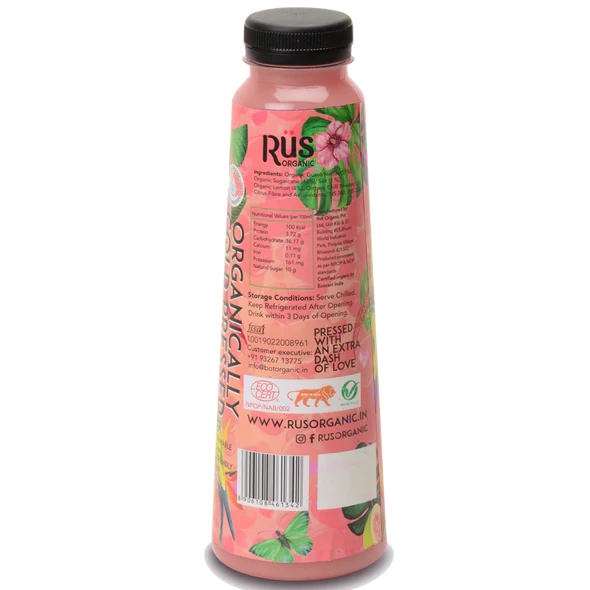 Guava Nectar - Guava Juice – Cold Pressed – USDA Organic – Indian – No Added Sugar – Rus Organic – 500ml