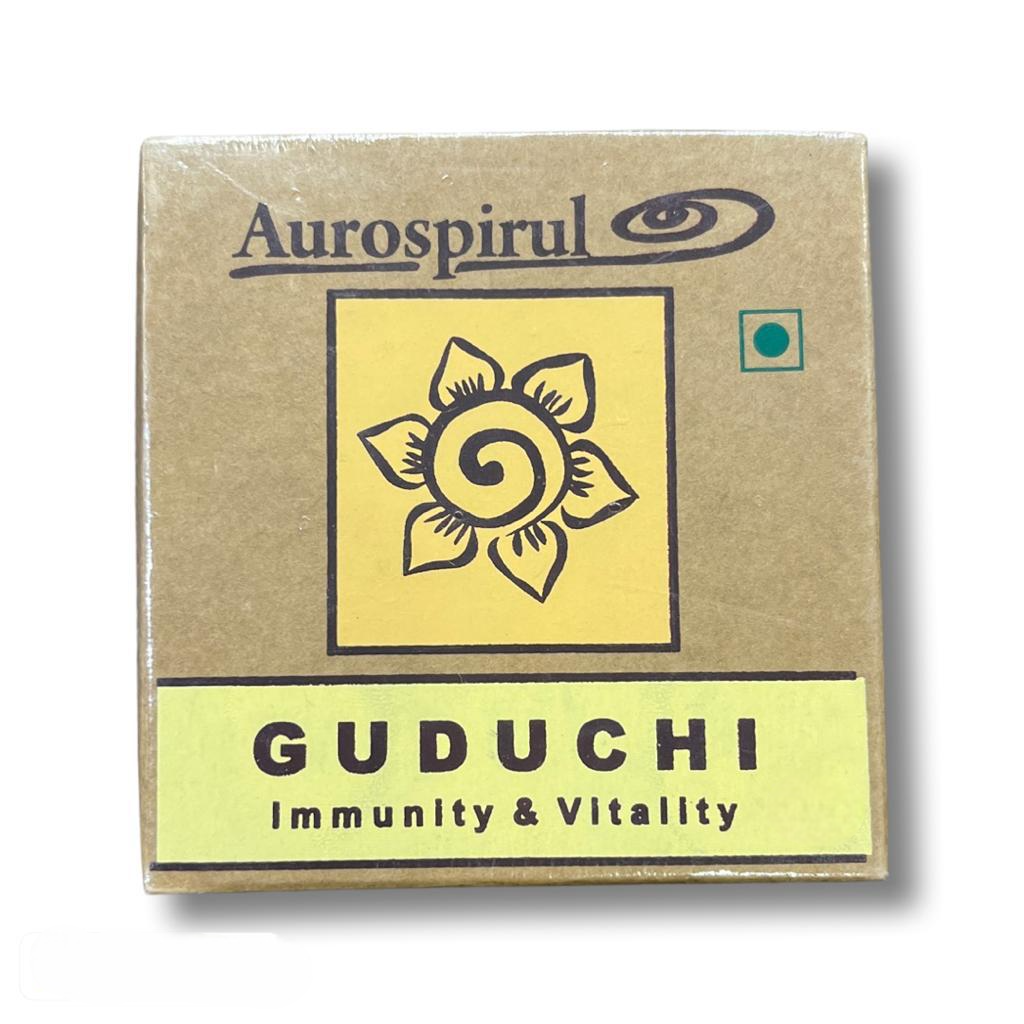 Guduchi | (Immunity & Vitality) – Detoxifier & Helps Building A Stronger Digestive System & Anti Inflammatory properties – Aurospirul – 100 Capsules