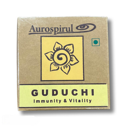 Guduchi | (Immunity &amp; Vitality) – Detoxifier &amp; Helps Building A Stronger Digestive System &amp; Anti Inflammatory properties – Aurospirul – 100 Capsules
