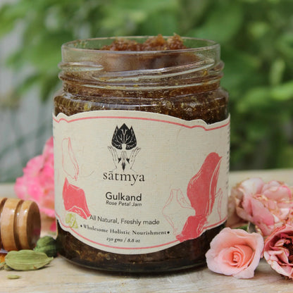 Gulkand – Gluten Free, No Refined Sugar, No Soy &amp; No Nuts - Satmya – 250gm