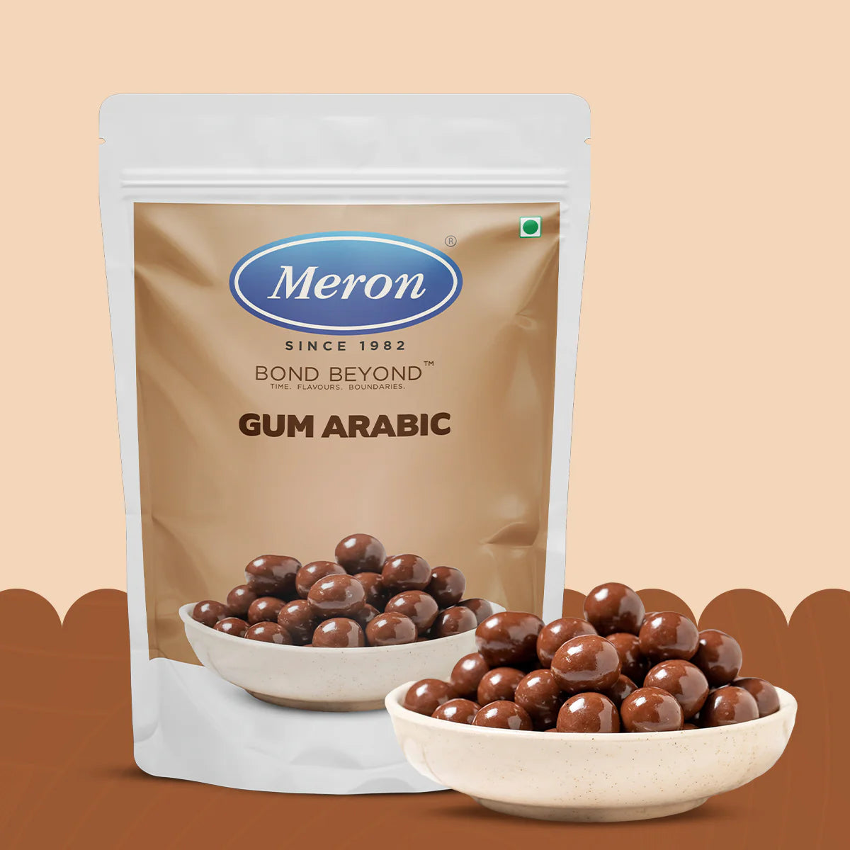 Gum Arabic | 100% Natural &amp; Plant Based - 100% Vegetarian  &amp; No Added Preservatives - Meron - 100gm