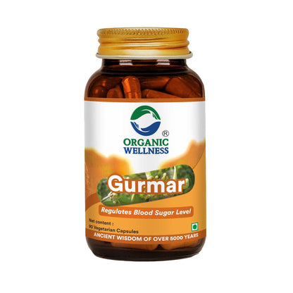 Gurmar (Regulates Blood Sugar Level ) -Sugar Craving Control, Versatile Application, -No Artificial Additives- Organic Wellness - 90 Vegetarian Capsules