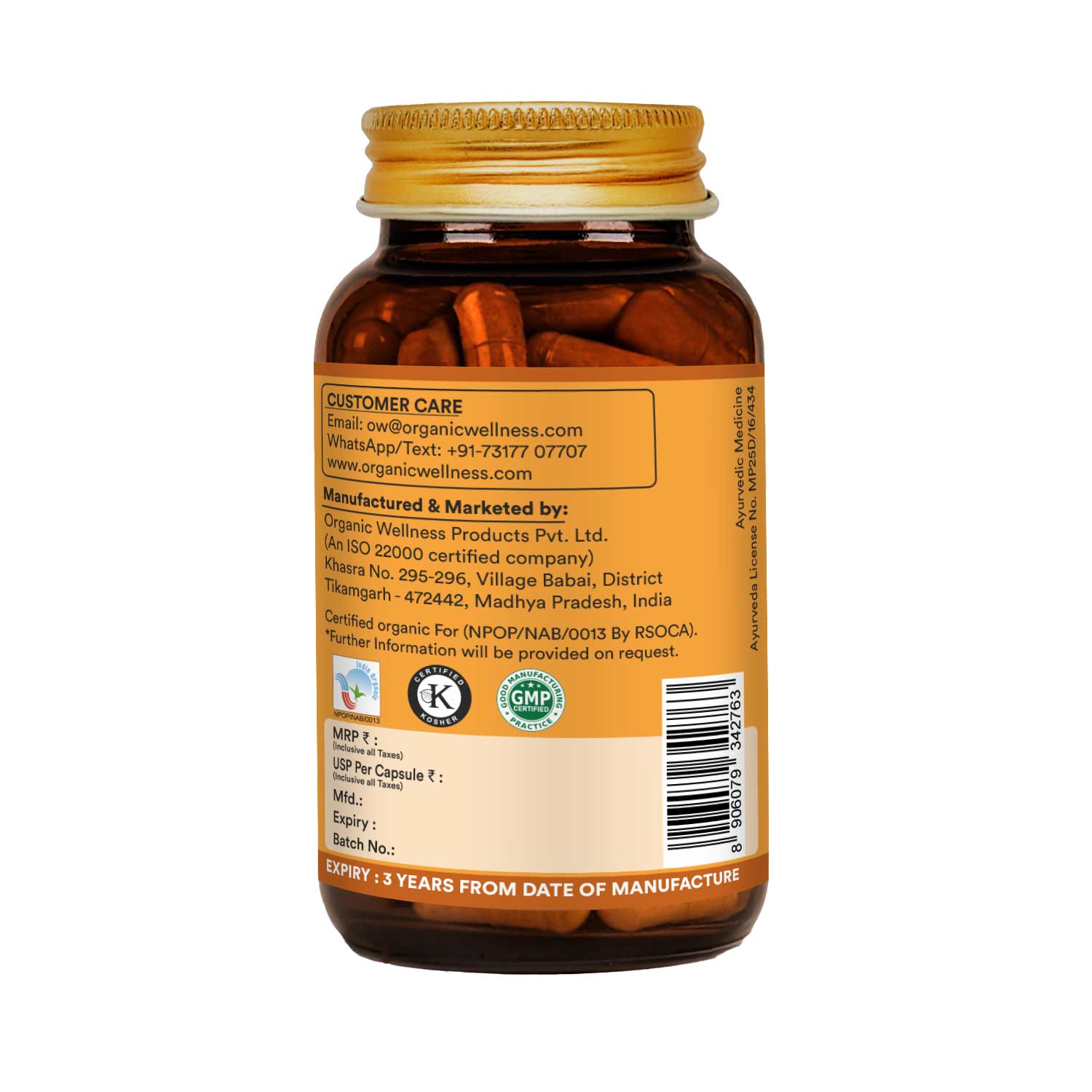 Gurmar (Regulates Blood Sugar Level ) -Sugar Craving Control, Versatile Application, -No Artificial Additives- Organic Wellness - 90 Vegetarian Capsules