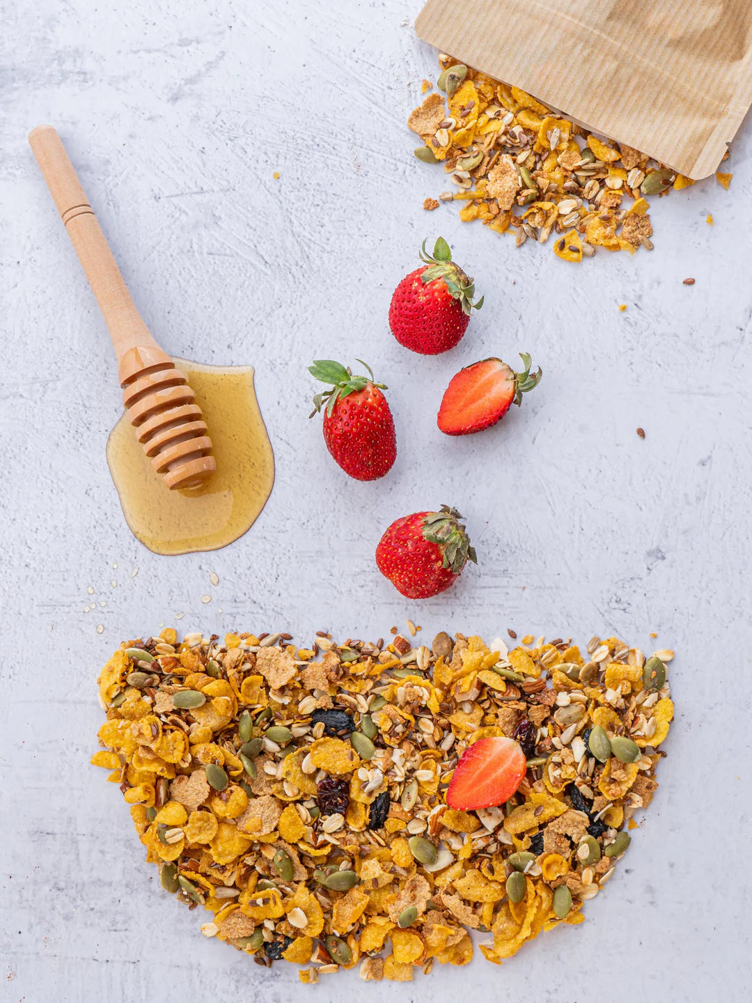 Healthy customized Muesli (Roasted) – Vegan, Gluten Free, No Added Preservatives &amp; No Added Sugar – Bites Of Bliss – 150gm