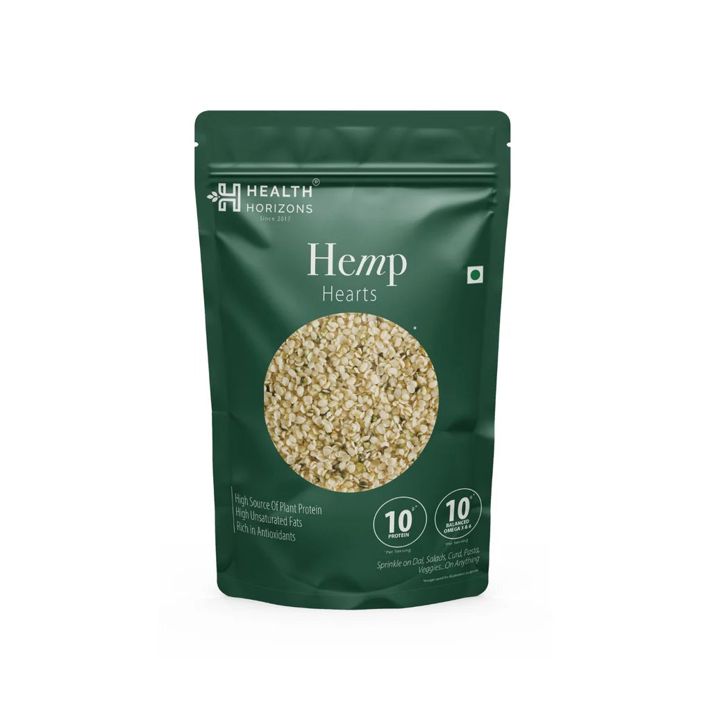 Hemp Heart | Natural – Vegan, Soy Free, No Additives & High In Antioxidants – Health Horizon – 500gm