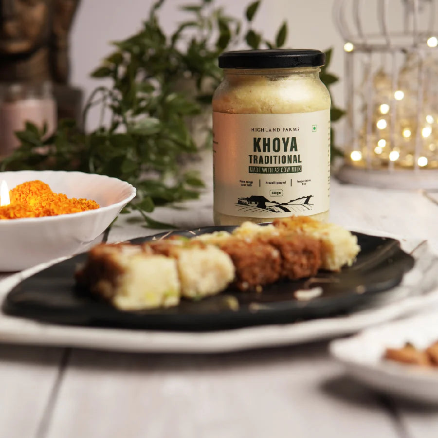 A2 Cow Milk Khoya –  No Preservative - Highland Farms – 500gm