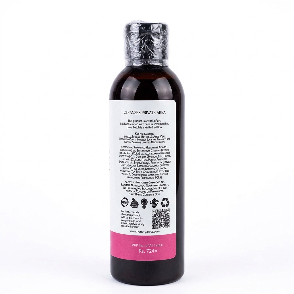 Feminine Wash | Hoo Hoo Feminine Hygiene Wash - No Harsh Chemicals &amp; No Sulphates - Bon Organic - 200ml