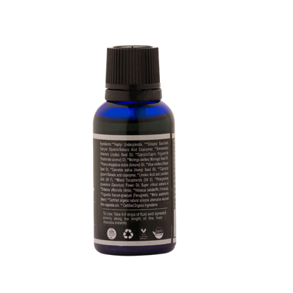 Hair Serum | Hair Detangling Fluid (With Amla, Methi &amp;amp; Vitamin E) - For All Hair Types - Organic - Damage, Frizz Control &amp;amp; Nourishing Adds Gloss - Rustic Art - 30ml
