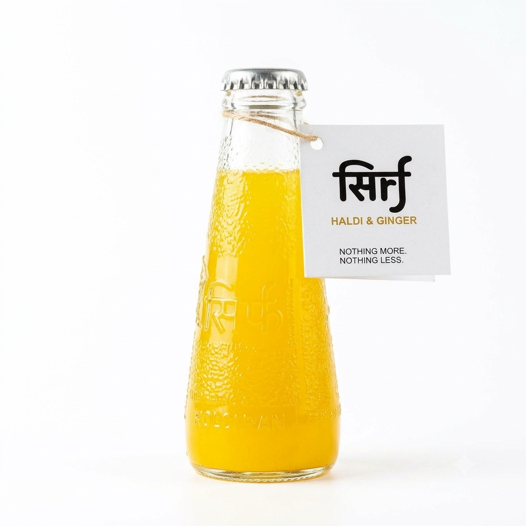 Sharbat | Haldi &amp; Ginger Sharbat - No Added Sugar, No Preservatives &amp; No Concentrate - Sirf - 220ml