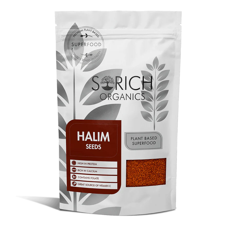 Halim Seeds- High In Protein, Rich In Calcium, Contains Folate & Great Source Of Vitamin C - Sorich Organics - 200gm