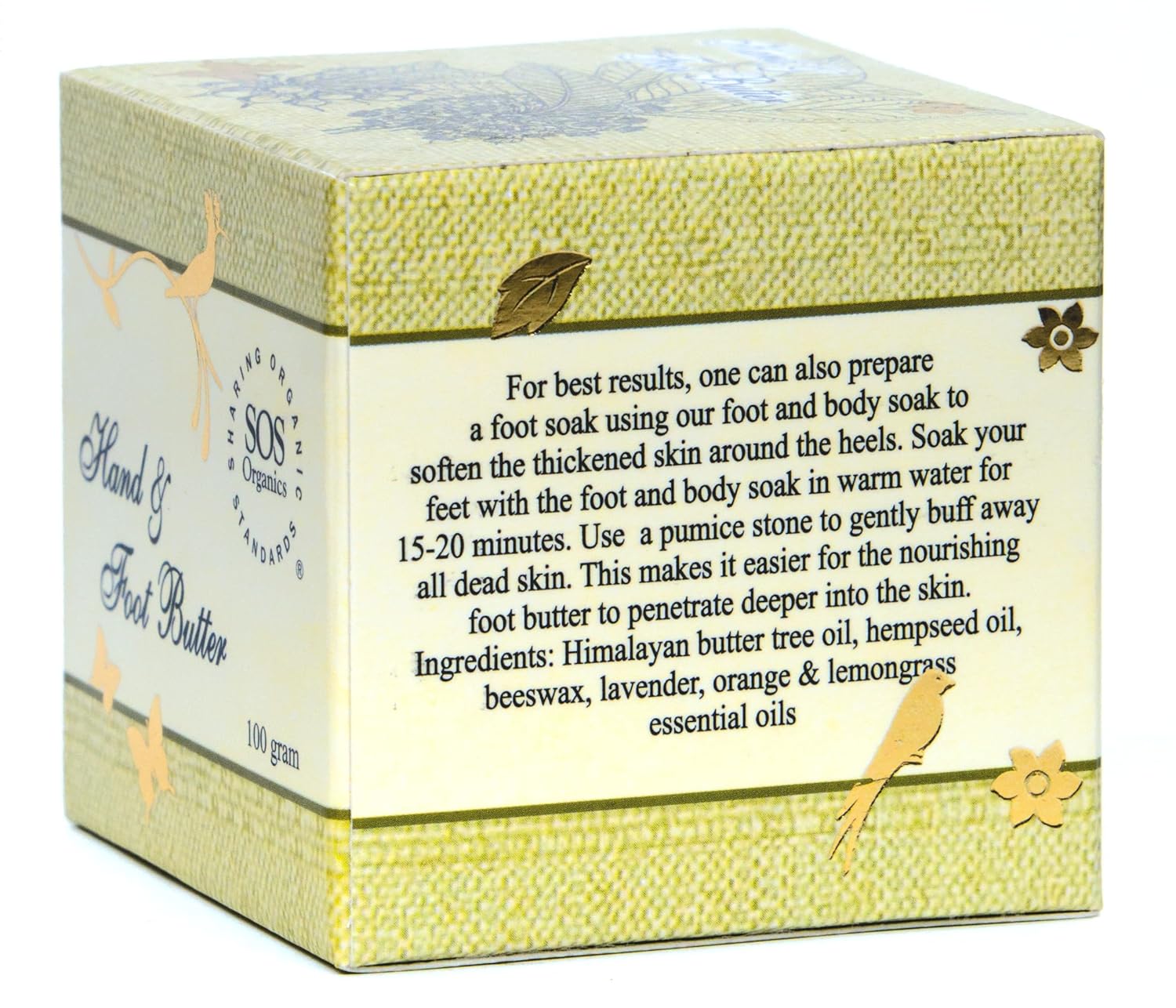 Hand &amp;amp; Foot Butter - SOS Organics - 100gm