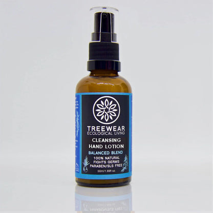 Hand Lotion | Natural Cleansing - Balanced Blend - Vegan, Non Toxic, Alcohol Free, Paraben Free &amp;amp; Sls Free - Treewear - 50ml